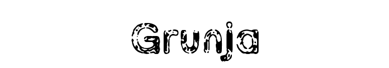 Grunja font preview
