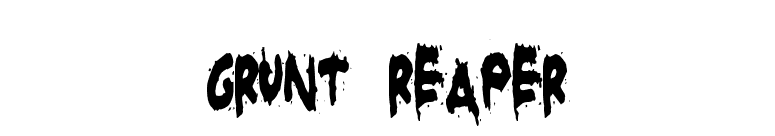 Grunt Reaper font preview