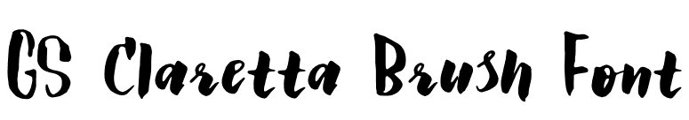 GS Claretta Brush Font font preview