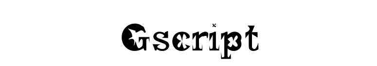 Gscript font preview