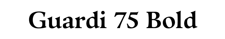 Guardi 75 Bold font preview