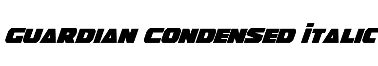 Guardian Condensed Italic font preview