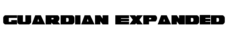 Guardian Expanded font preview