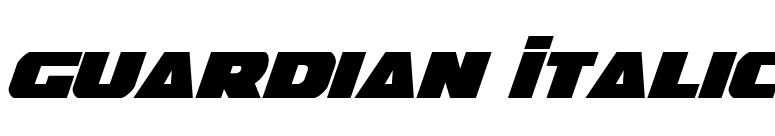 Guardian Italic font preview