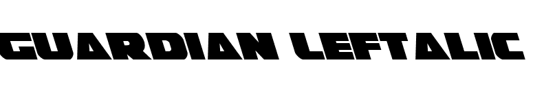 Guardian Leftalic font preview