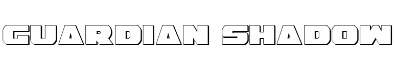 Guardian Shadow font preview