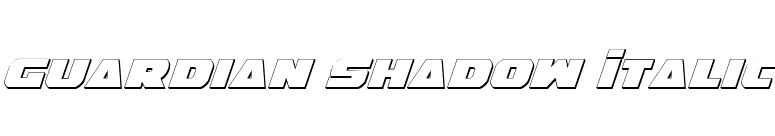 Guardian Shadow Italic font preview