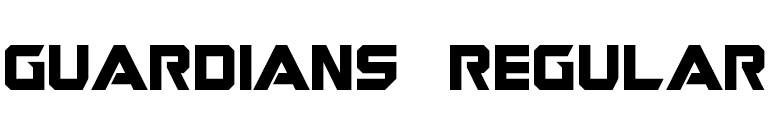 Guardians Regular font preview