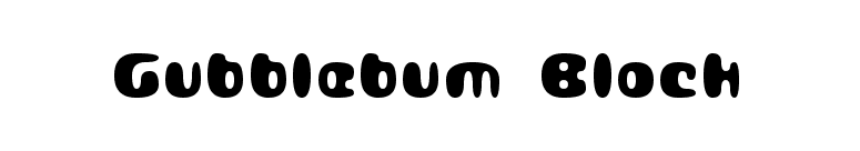 Gubblebum Black font preview