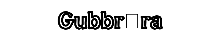 Gubbröra font preview