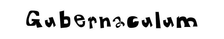 Gubernaculum font preview
