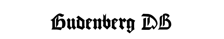 Gudenberg DB font preview
