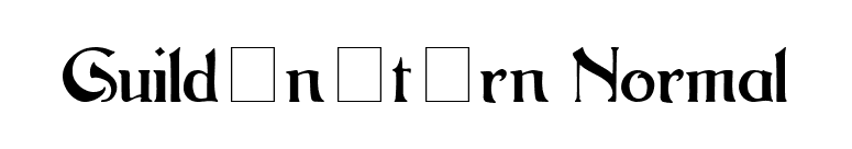 Guildenstern Normal font preview