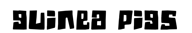 Guinea pigs font preview