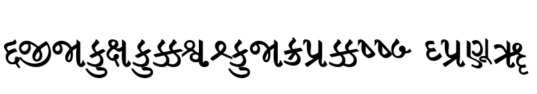 GujaratiRajkotSSK Bold font preview