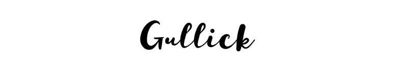 Gullick font preview