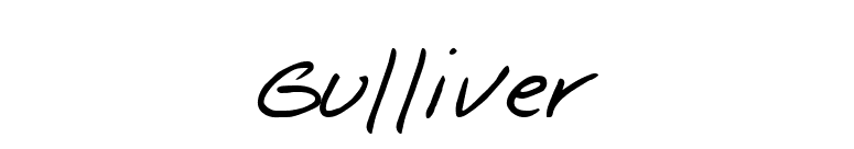 Gulliver font preview