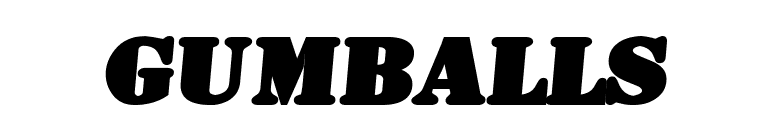 Gumballs font preview