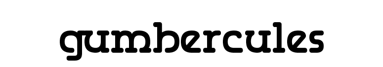 Gumbercules font preview