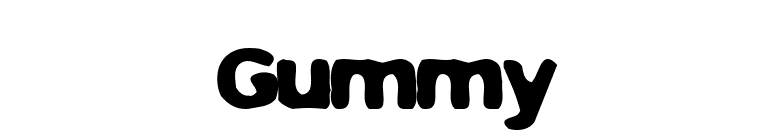 Gummy font preview