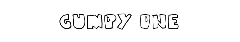 Gumpy one font preview