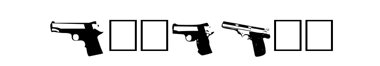 GUNBATS font preview