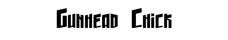 Gunhead Chick font preview