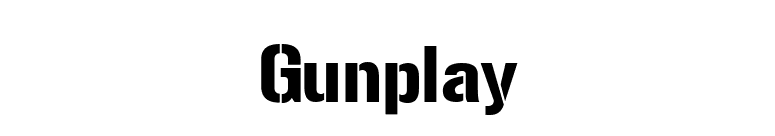 Gunplay font preview