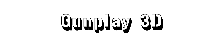 Gunplay 3D font preview