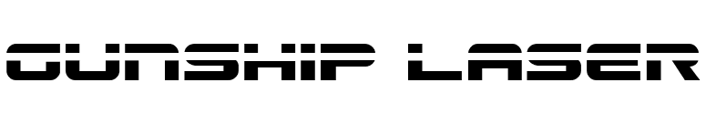 Gunship Laser font preview
