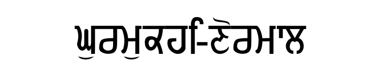 Gurmukhi-Normal font preview