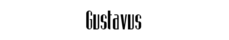 Gustavus font preview