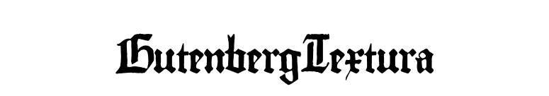 GutenbergTextura font preview
