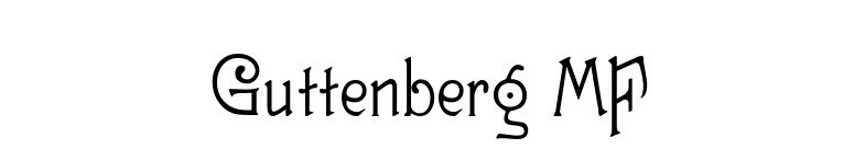 Guttenberg MF font preview