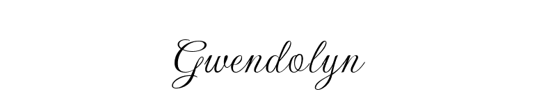 Gwendolyn font preview