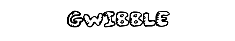 Gwibble font preview