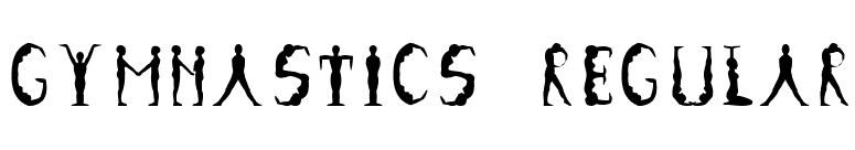 Gymnastics Regular font preview