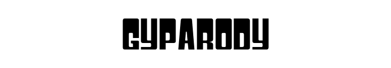 Gyparody font preview