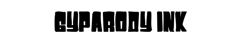 Gyparody Ink font preview