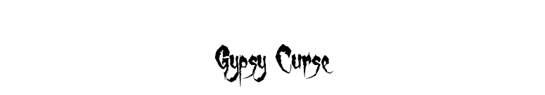 Gypsy Curse font preview