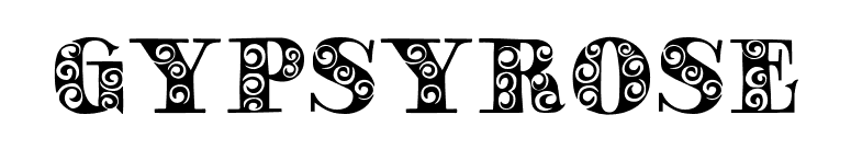 GypsyRose font preview