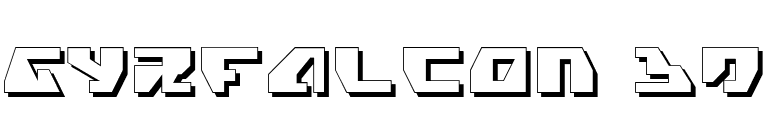 Gyrfalcon 3D font preview