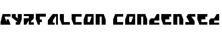 Gyrfalcon Condensed font preview