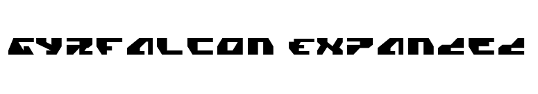 Gyrfalcon Expanded font preview
