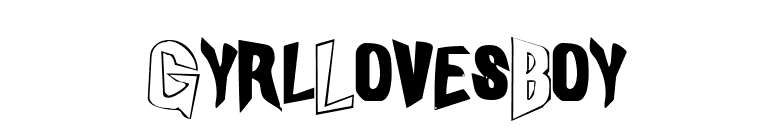 GyrlLovesBoy font preview