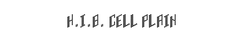 H.I.B. Cell Plain font preview