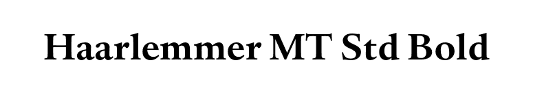 Haarlemmer MT Std Bold font preview