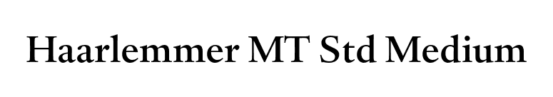 Haarlemmer MT Std Medium font preview
