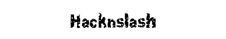 Hacknslash font preview