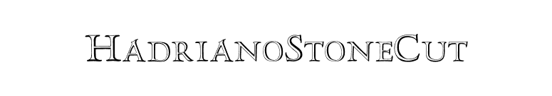HadrianoStoneCut font preview